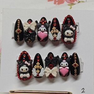 Kuromi nails